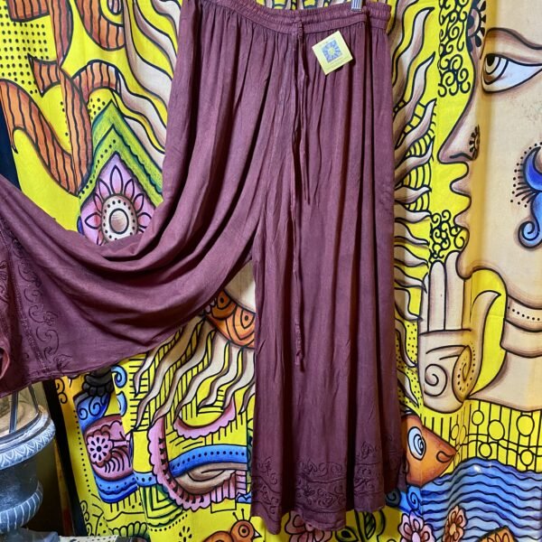 Wide Leg Rayon Pants
