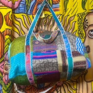 Kantha travel bag
