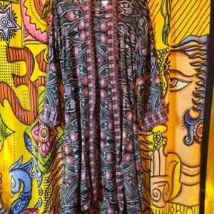 Silk hi lo tunic dress