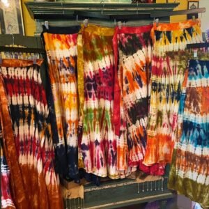 Tie Dye wrap skirt mid length