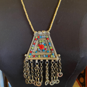 Tribal fringe necklace