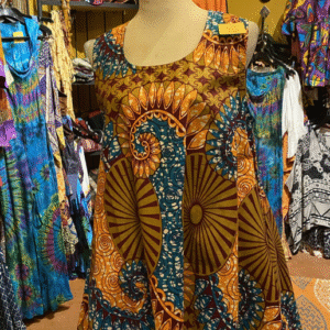 Wax cloth African tank