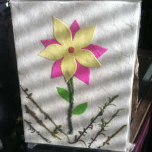 White Floral Journal