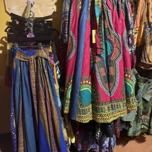 Dashiki and Denim Long skirt