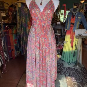 A Line maxi Sun Dress Pink