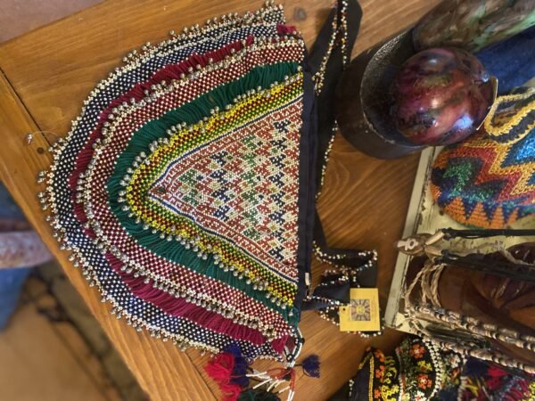 Cross body beaded bag