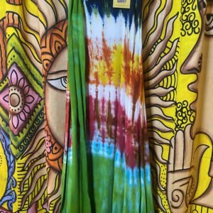 Tye dye wrap skirt