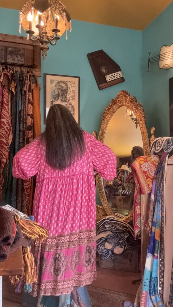 Pink mid length duster - Image 2