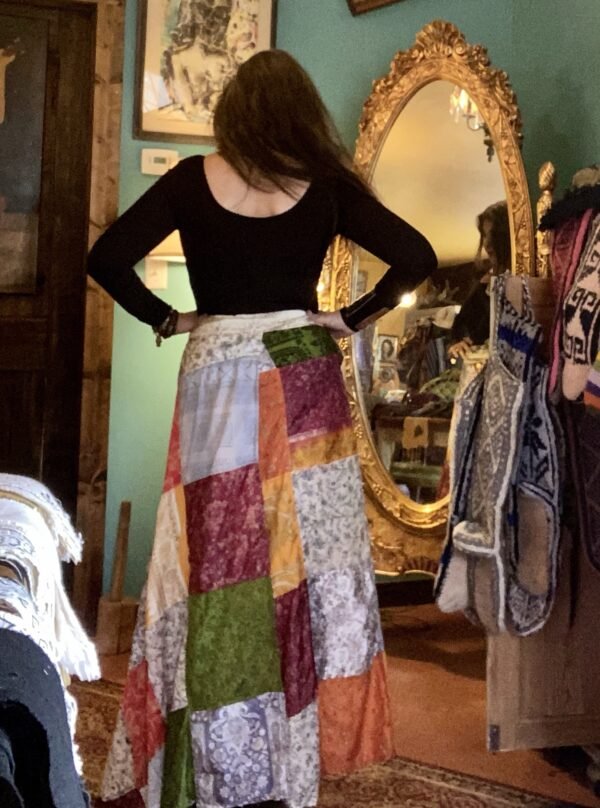 Patch Wrap Skirt - Image 2