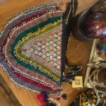 Cross body beaded bag