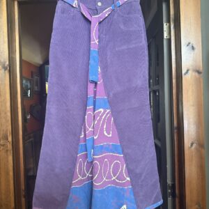 Purple Corduroy Jean skirt