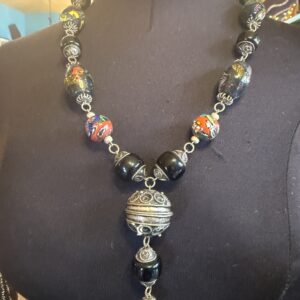 Indian silver filigree necklace