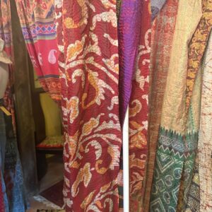 Silk Kantha Scarf multi hot