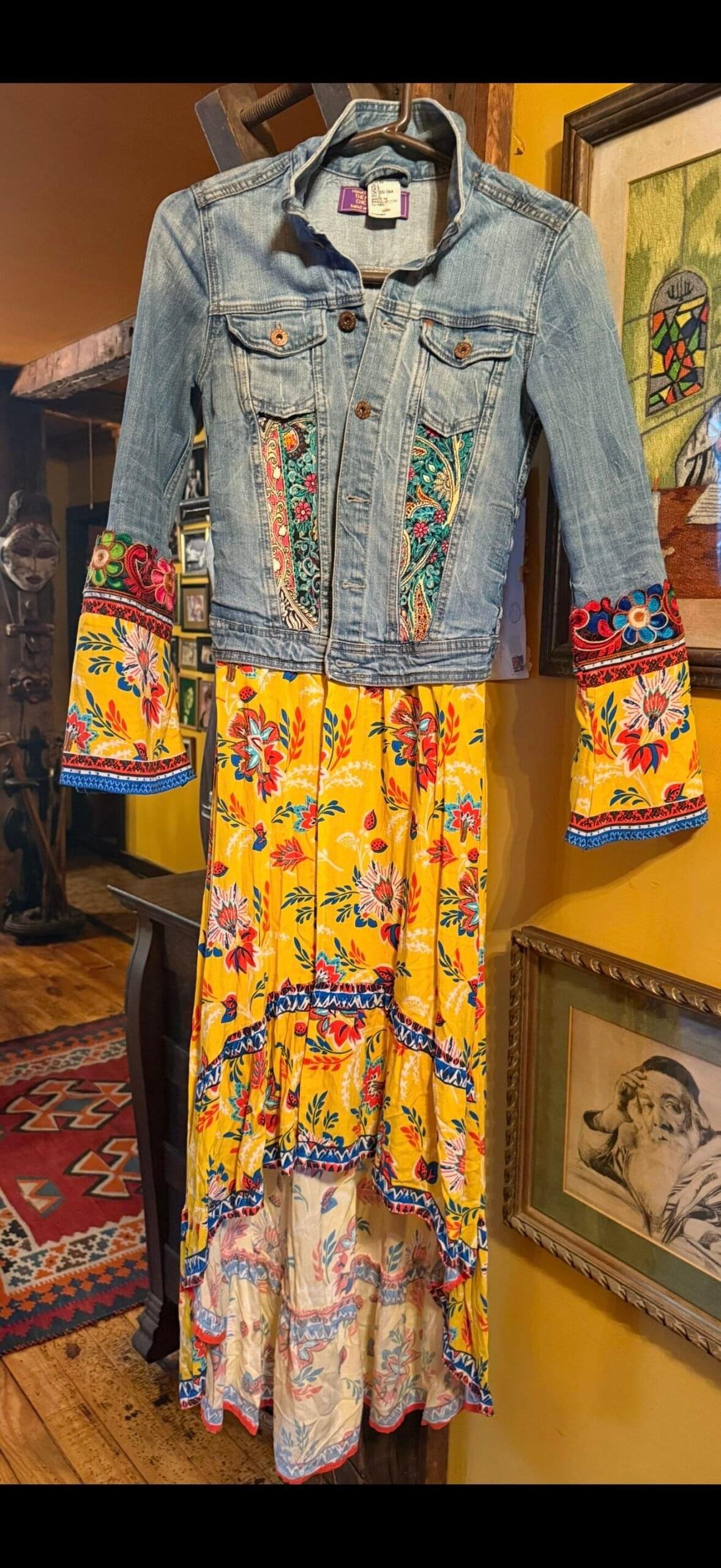 Petite denim coat jacket