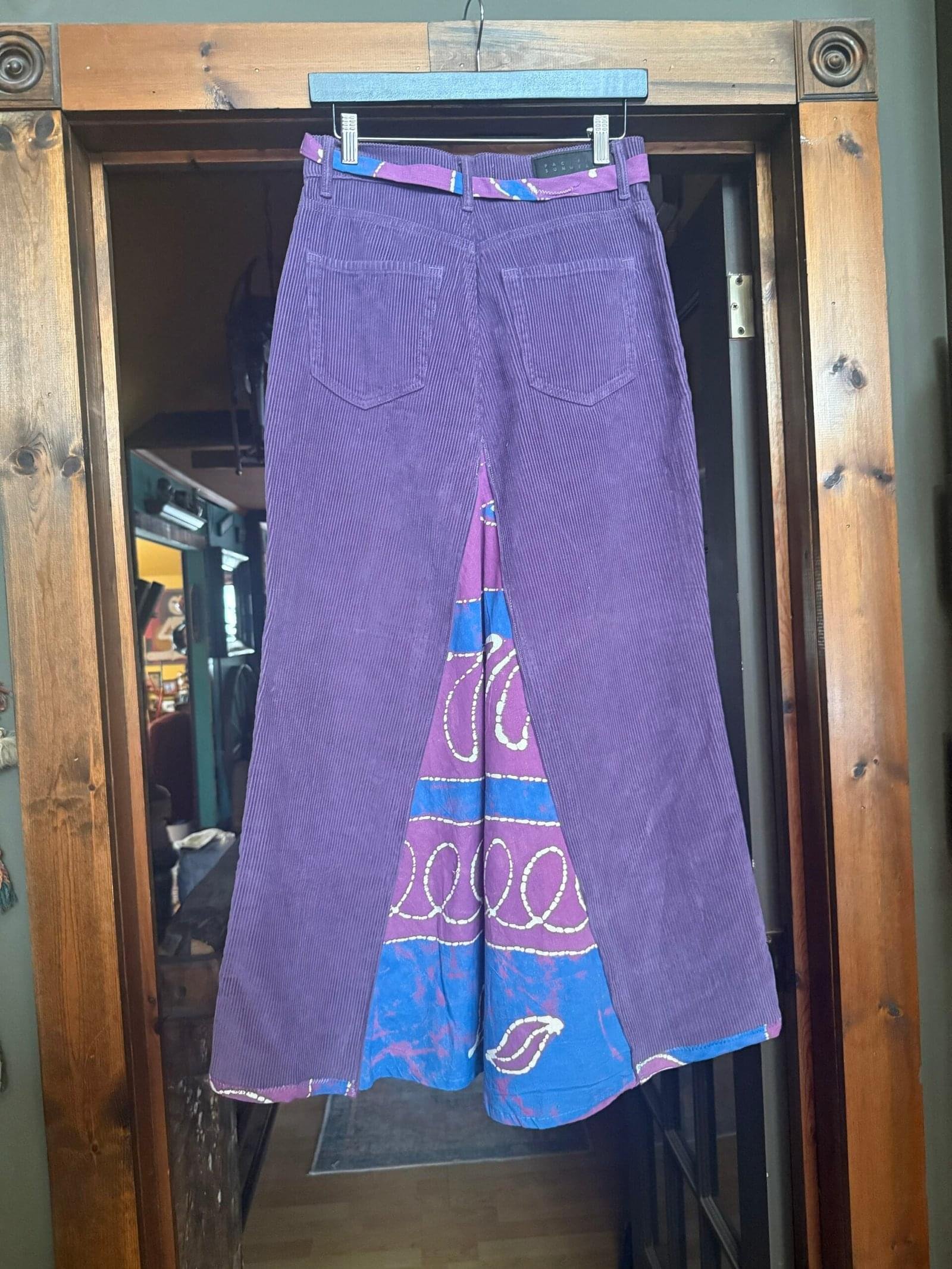 Purple Corduroy Jean skirt - Image 2
