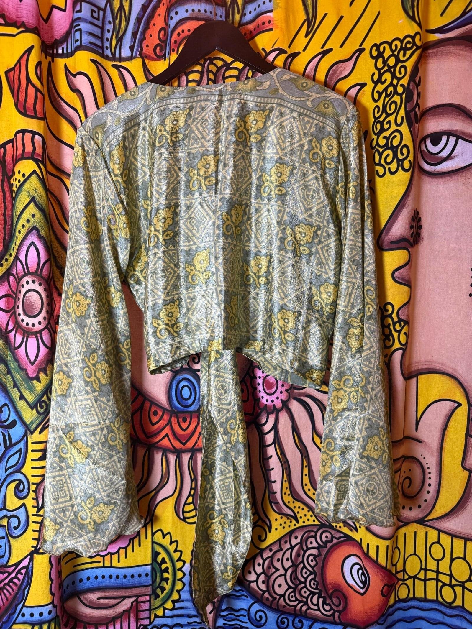 Chartreuse tie top - Image 2